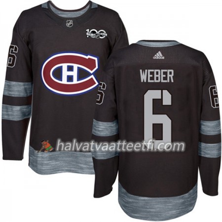 Miesten NHL Montreal Canadiens Pelipaita Shea Weber 6 1917-2017 100th Anniversary Adidas Musta Authentic